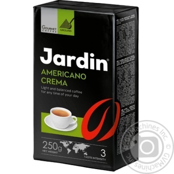Кава мелена Jardin Americano Crema 250г купити, ціни на МегаМаркет - фото 1