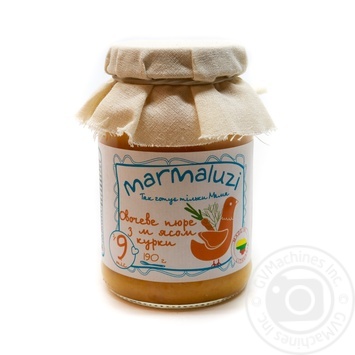 Пюре Marmaluzi овочеве з м'ясом курки 190г купити, ціни на МегаМаркет - фото 1
