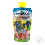 Пюре Hamanek яблоко с клубникой и сыром 120г