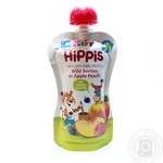 Пюре Hipp Hippis Яблоко-персик-черника-малина 100г