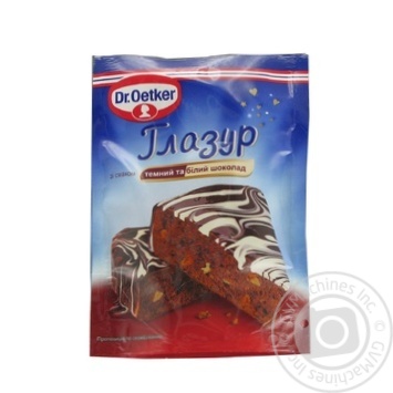 Глазур Dr.Oetker темний і білий шоколад 100г купити, ціни на МегаМаркет - фото 1