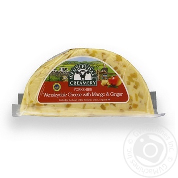 Сир Йоркшир Венслідей з манго та імбирем 50% Wensleydale купить, цены на МегаМаркет - фото 1