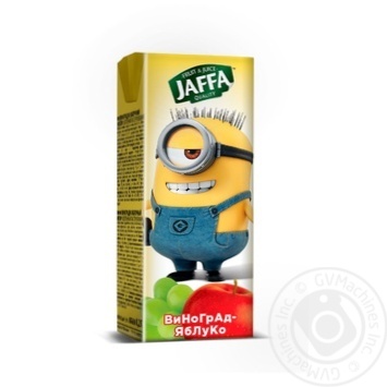 Нектар Jaffa Minions виноградно-яблучний 200мл - купити, ціни на МегаМаркет - фото 1