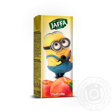 Peach nectar with pulp Jaffa kinder Spongebob 200ml  TetraPak Ukraine - buy, prices for MegaMarket - photo 1