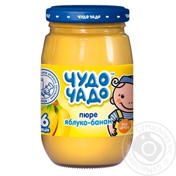 Chudo-chado for children sugar free banana-apple puree 170g - buy, prices for MegaMarket - photo 1