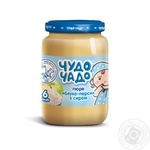 Chudo-chado for children from 6 months sugar free cotage cheese -apple-peach puree 170g