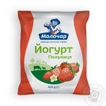 Йогурт Молочар Полуниця 1% 400г