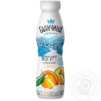 Йогурт Галичина Абрикос 2,2% 300г купить, цены на МегаМаркет - фото 1