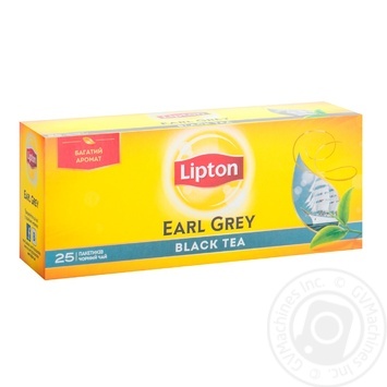 Lipton Черный чай в пакетиках Earl Grey 25шт×2г купить, цены на МегаМаркет - фото 1