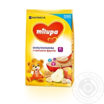 Каша молочная Milupa сухая быстрорастворимая мультизлаковая со смесью фруктов 210г купить, цены на МегаМаркет - фото 1
