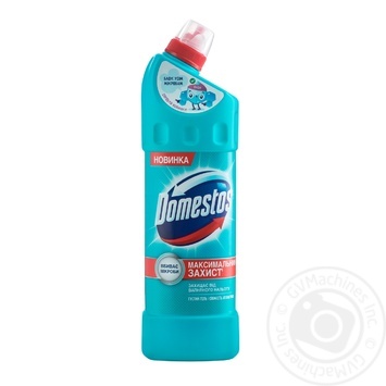 Domestos Подвійна сила Чистячий і дезінфікуючий засіб Свіжість Атлантики 1000мл купити, ціни на МегаМаркет - фото 1
