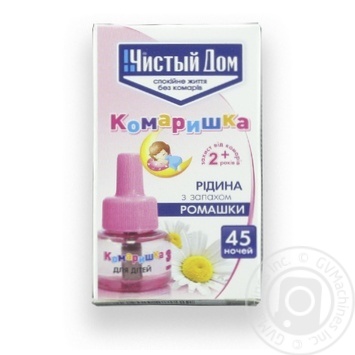 Рідина від комарів Чистий дім для дітей 02-114U 24шт купить, цены на МегаМаркет - фото 1