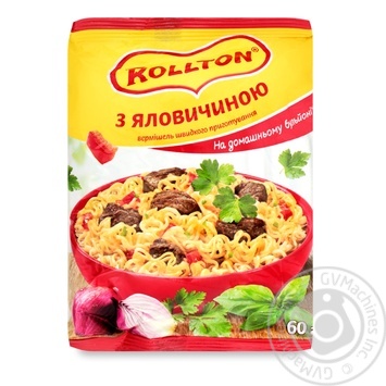 Rollton quick cooking with beef pasta 60g - buy, prices for MegaMarket - photo 1