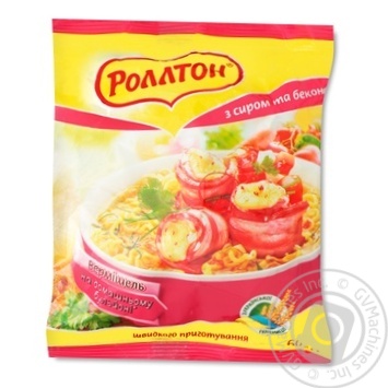 Вермишель Роллтон с сыром и беконом быстрого приготовления 60г купить, цены на МегаМаркет - фото 1