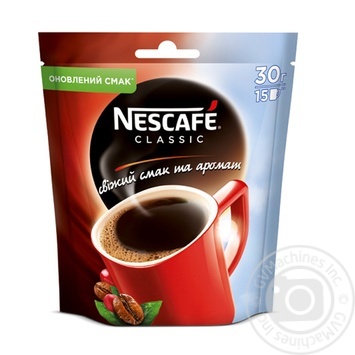 Кава Nescafe Classic розчинна 30г купити, ціни на МегаМаркет - фото 1