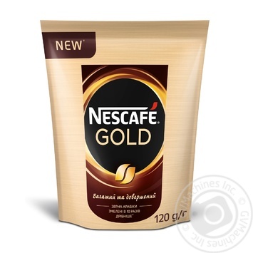 Кава Nescafe Gold розчинна 120г купити, ціни на МегаМаркет - фото 1