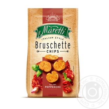 Maretti with salami bruschette chips 70g - buy, prices for MegaMarket - photo 1