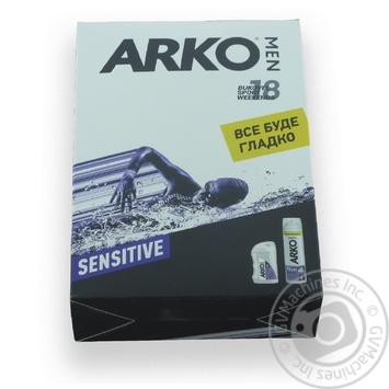 Піна д/г Arko Sensitive 200мл +Бальзам п/г Sensitive 150мл купити, ціни на МегаМаркет - фото 1