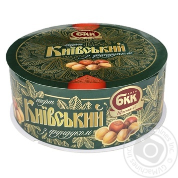 Торт БКК Київський з фундуком 450г купити, ціни на МегаМаркет - фото 1
