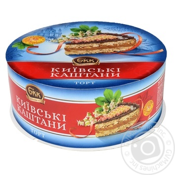 BKK Kyyivsʹki kashtany Cake 850g - buy, prices for ULTRAMARKET - photo 1