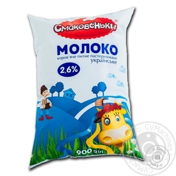 Milk Smakovenki pasteurized 2.6% 900ml sachet Ukraine - buy, prices for MegaMarket - photo 1