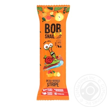 Конфеты Bob Snail грушево-манговый страйп 14г купить, цены на МегаМаркет - фото 1