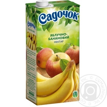 Sadochok apple-banana nectar 0,95l - buy, prices for MegaMarket - photo 1