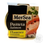 Паштет рибний MerSea 160 г скл. з лососем