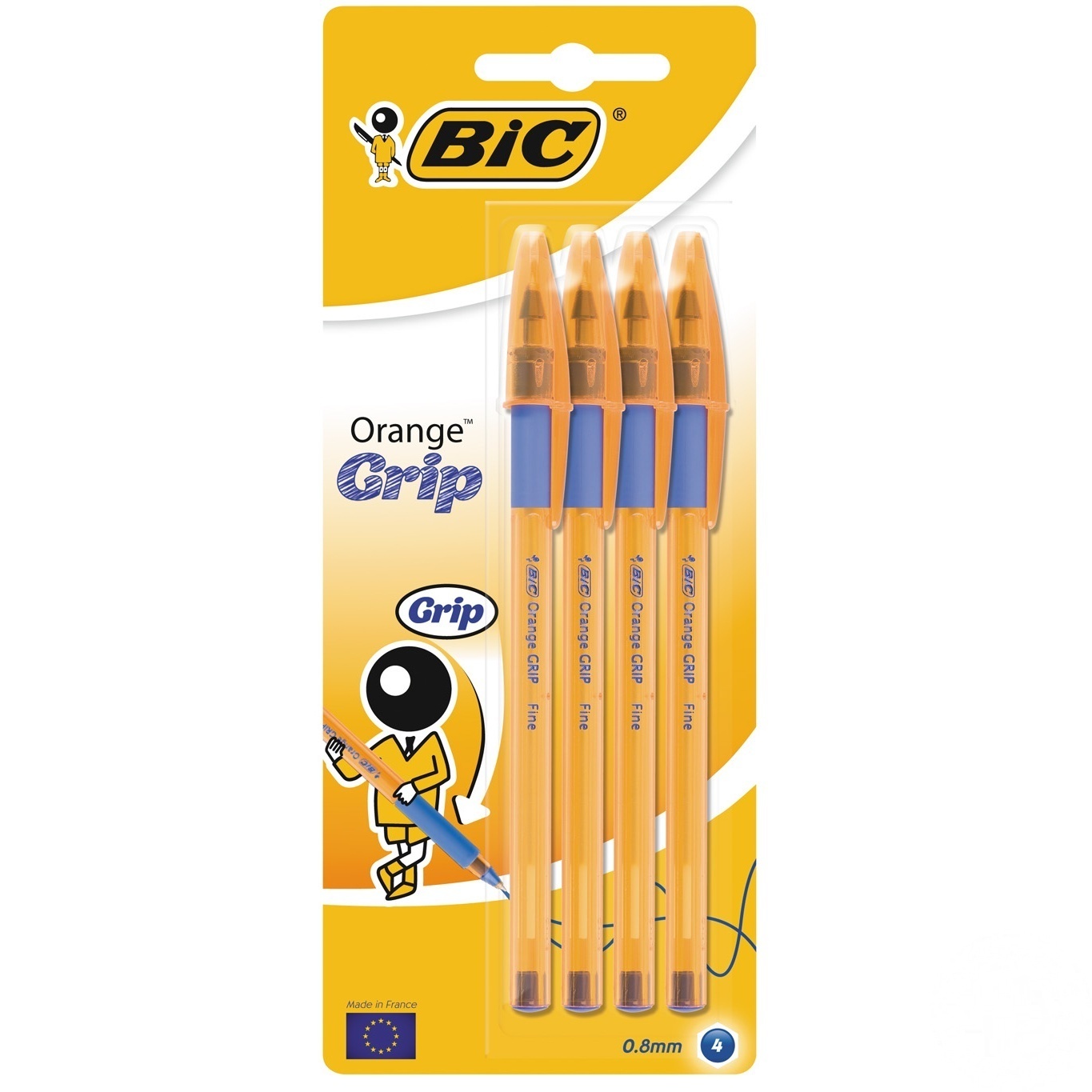 

Набор ручек BIC Orange Grip 4шт