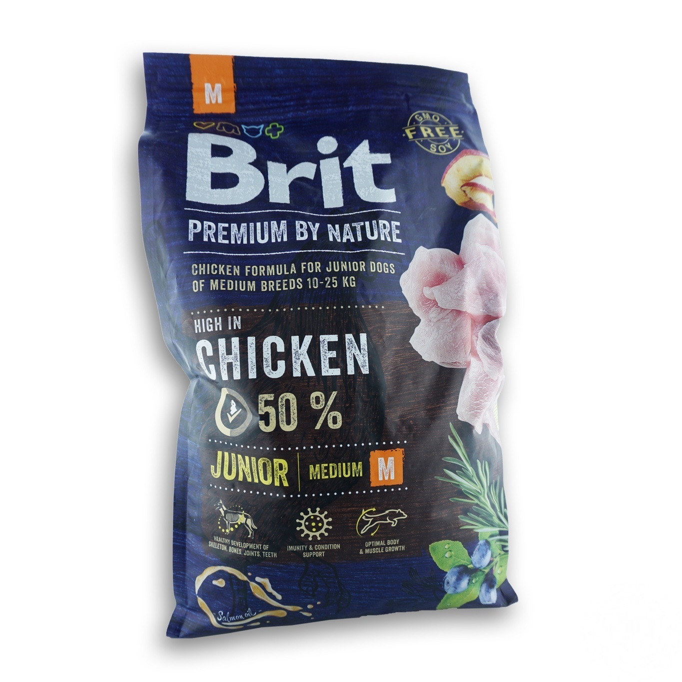 

Корм Brit Premium Junior M со вкусом курицы для щенков и молодых собак средних пород 3кг