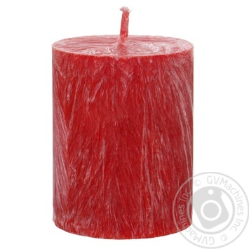 CandleBio Wax Cylinder Red Candle 55/70