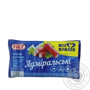 Палочки крабовые VICI замороженные 200г