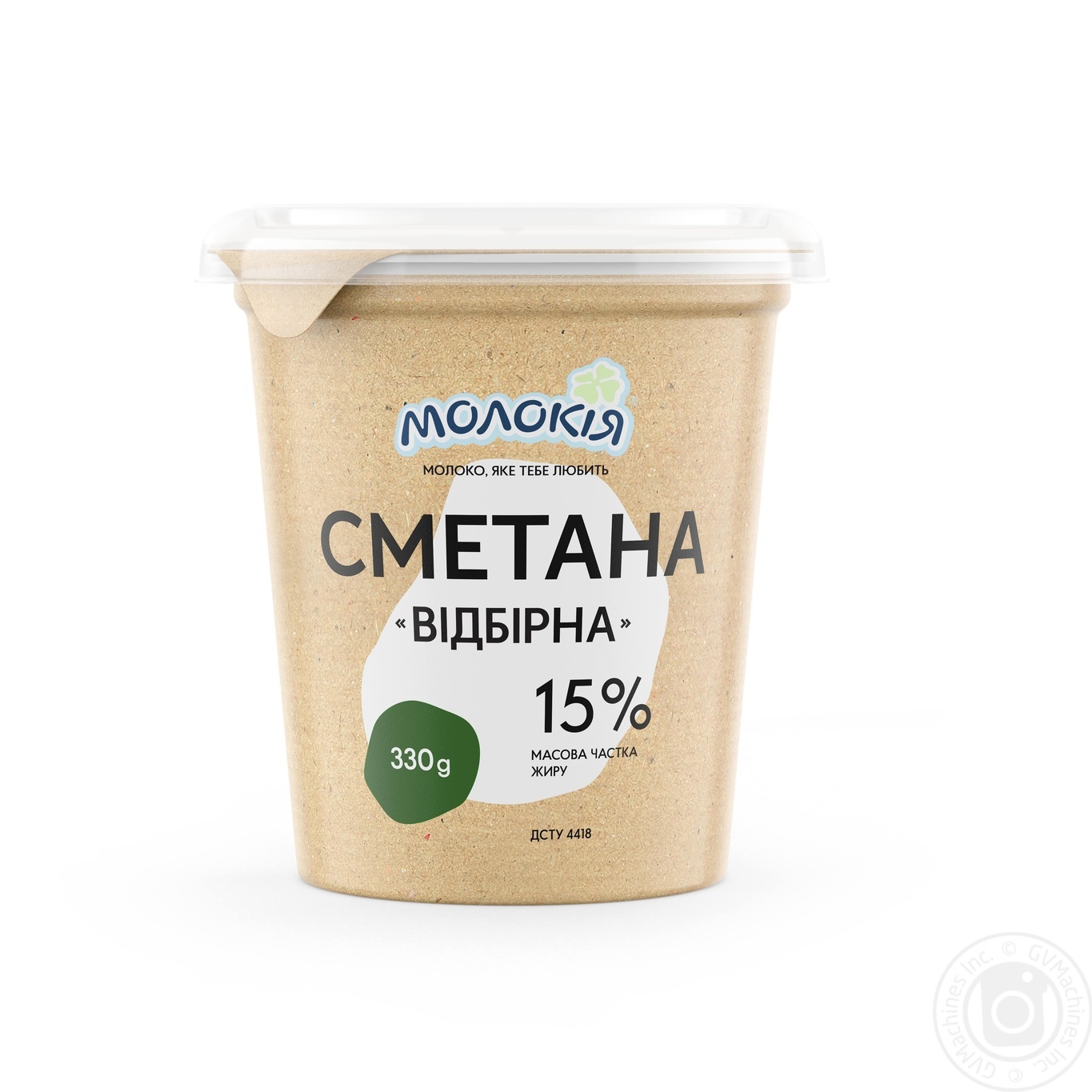 

Сметана Молокия отборная густая 15% 330г