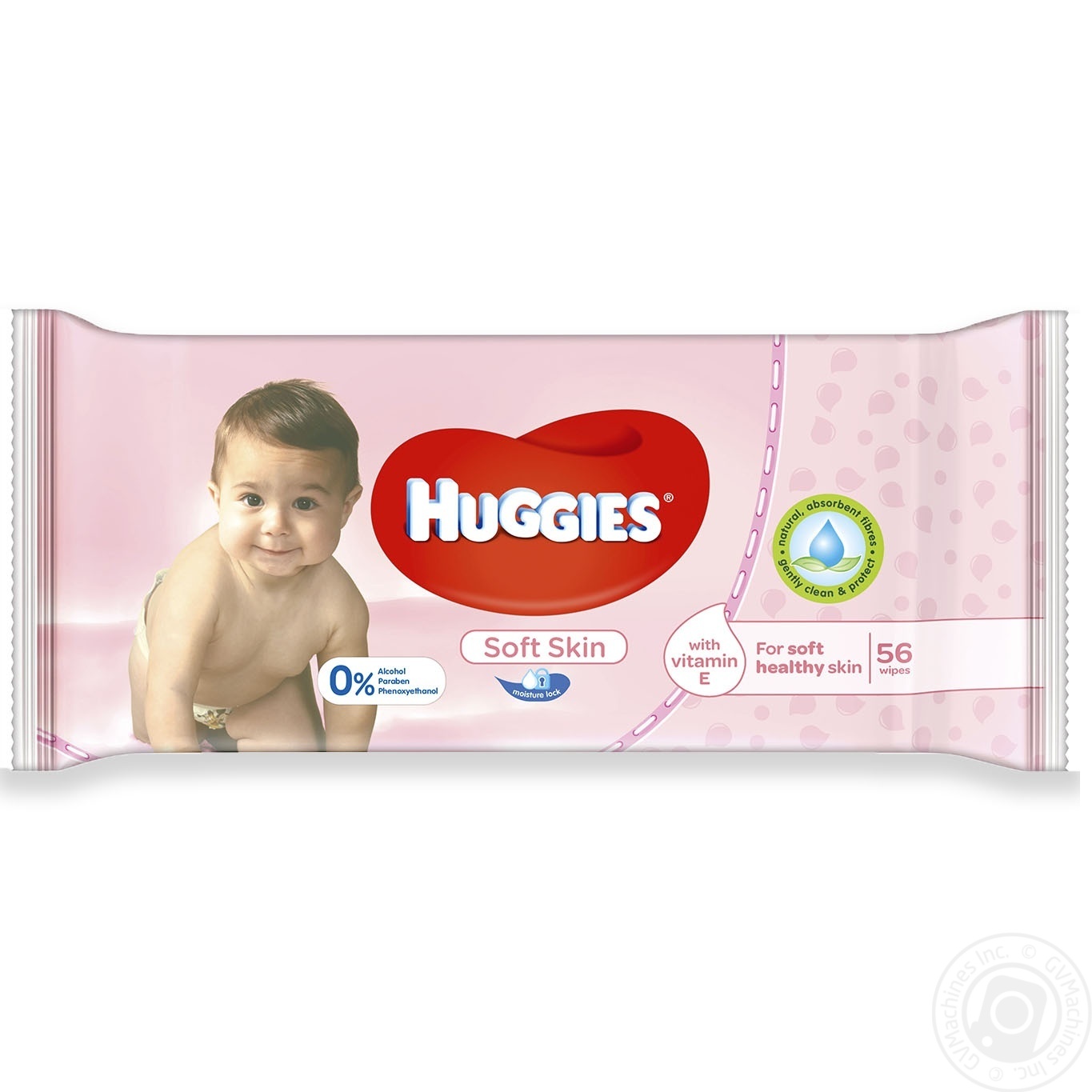 

Салфетки влажные Huggies Soft Skin 56шт