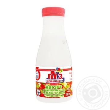 Gormolzavod №1 strawberry yogurt 2.5% 330g - buy, prices for METRO - photo 1