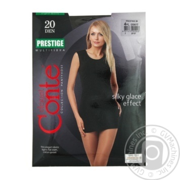 Колготки жіночі Conte Prestige 20ден р.4 Grafit - купити, ціни на Восторг - фото 3