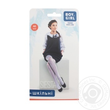 Boy & Girl Siesta School Children's Tights 40 Den Black s.116-122 - buy, prices for - photo 1