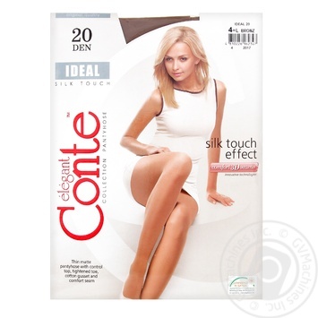Колготки жіночі Conte Ideal 20ден р.4 Bronz - купити, ціни на - фото 3