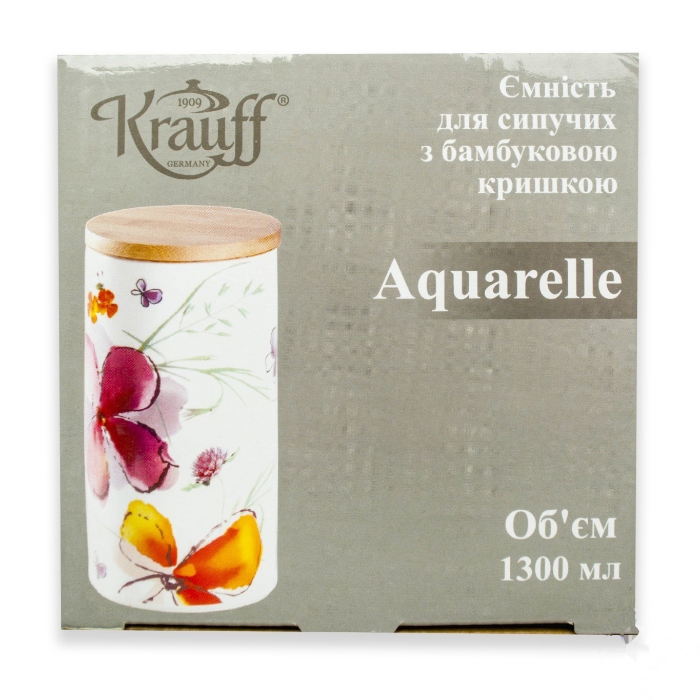 

Емкость Krauff Aquarell для хранения 20см 1,3л