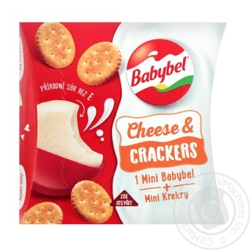 Сыр Babybel Мини полутвердый с крекером 40г - купить, цены на NOVUS - фото 1