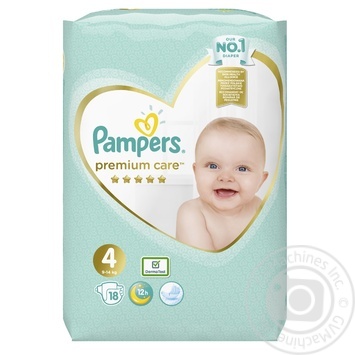 Підгузки Pampers Premium Care розмір 4 Maxi 9-14кг 18шт - купити, ціни на МегаМаркет - фото 3