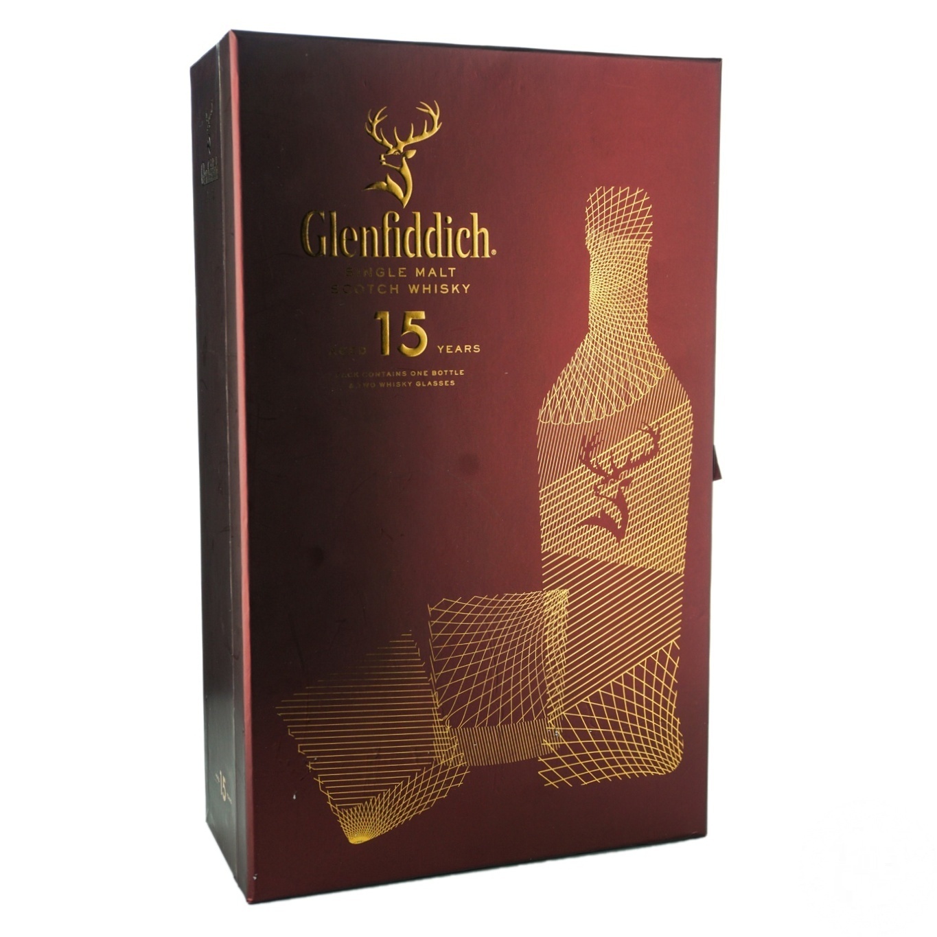 

Виски Glenfiddich 15 лет 40% 0,7л + 2 бокала в коробке