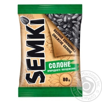 Semki Roasted Salted Sunflower Seeds 80g - buy, prices for Vostorg - photo 1