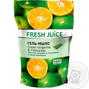 Гель-мило Fresh Juice Green tangerine & Palmarosa 460мл - купити, ціни на За Раз - фото 2