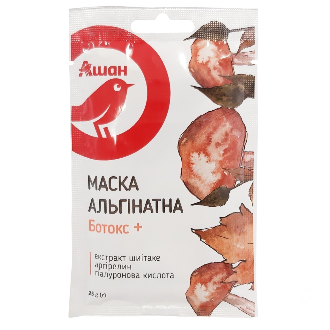 

Маска для лица Ашан Альгинатная ботокс + 25г