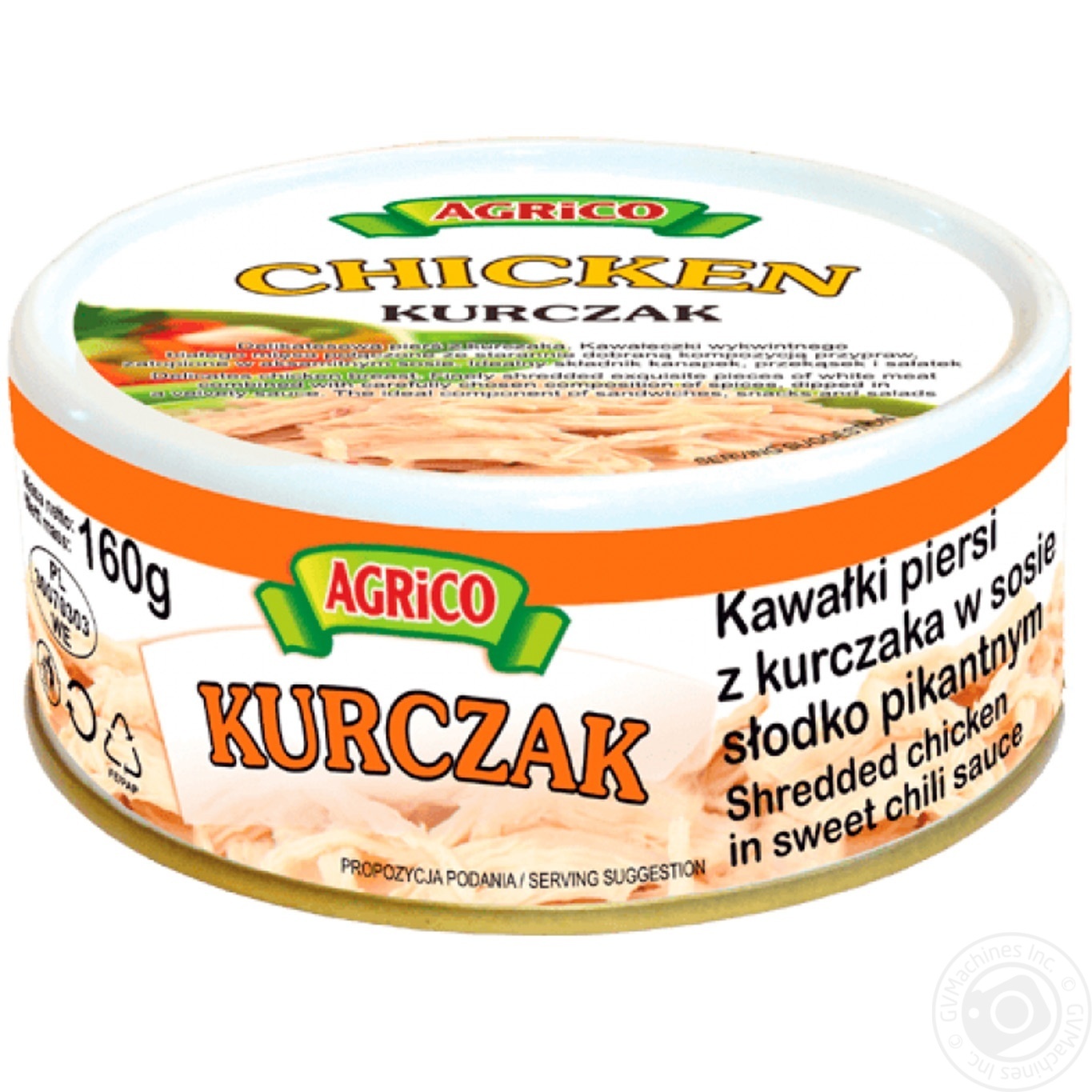 

Куриное филе Agrico кусочками в сладком соусе чили 160г