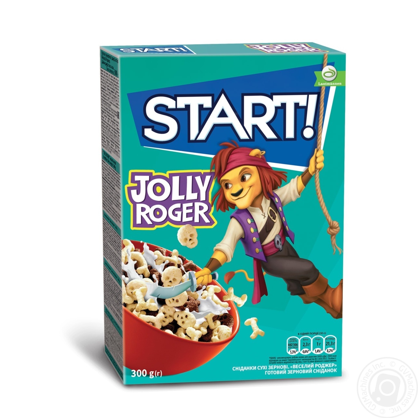 

Сухие завтраки Start! Jolly Roger зерновые 300г