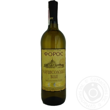 Foros White Semi-Dry Wine 9-13% 0.75l