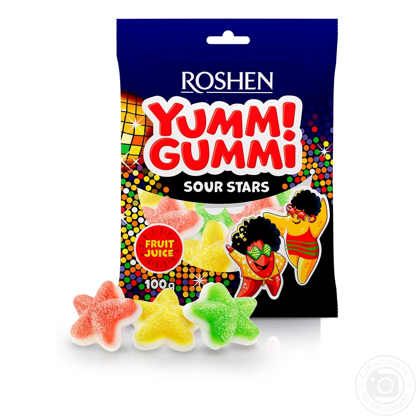

Конфеты желейные Roshen Yummi Gummi Sour Stars 100г
