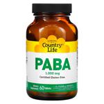 Country Life PABA Para-Aminobenzoic Acid 100mg 60 tablets